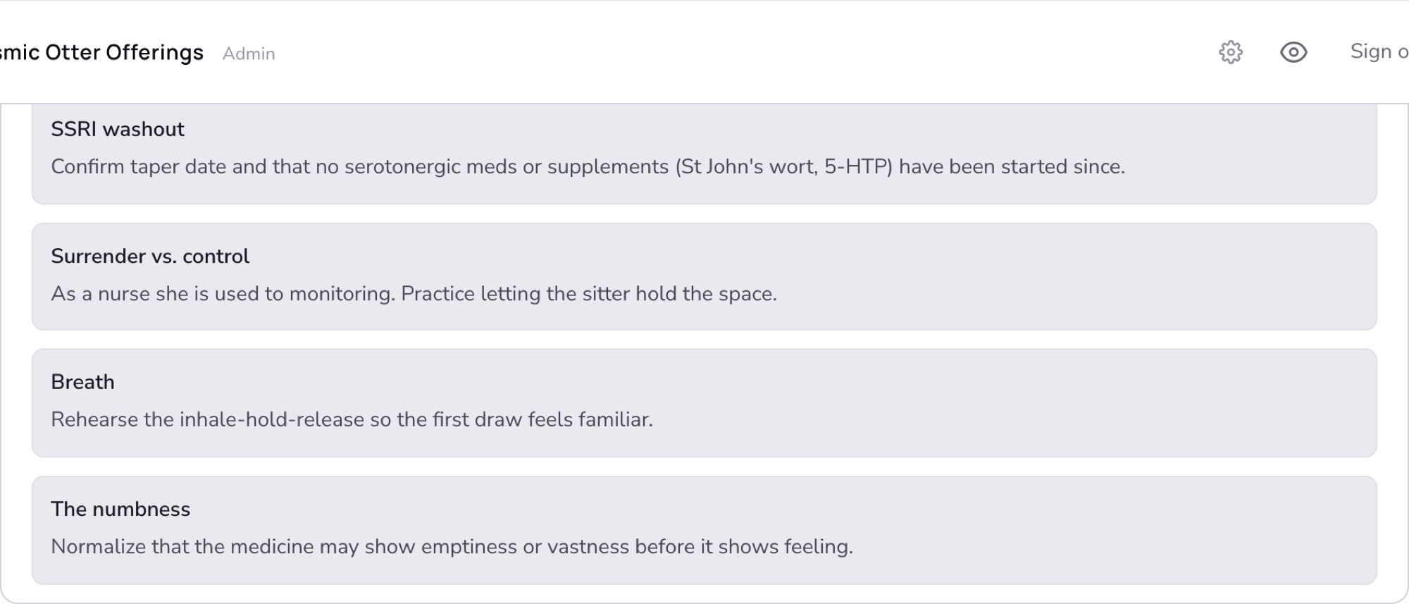 Prep call talking points